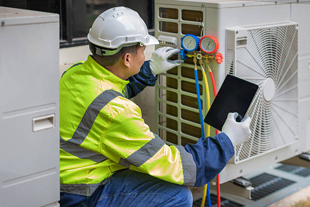 Professional Hvac Installation technician working in Bellevue, MI